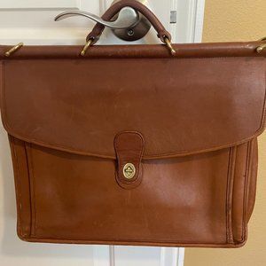 Classic Coach Leather Briefcase Laptop Bag